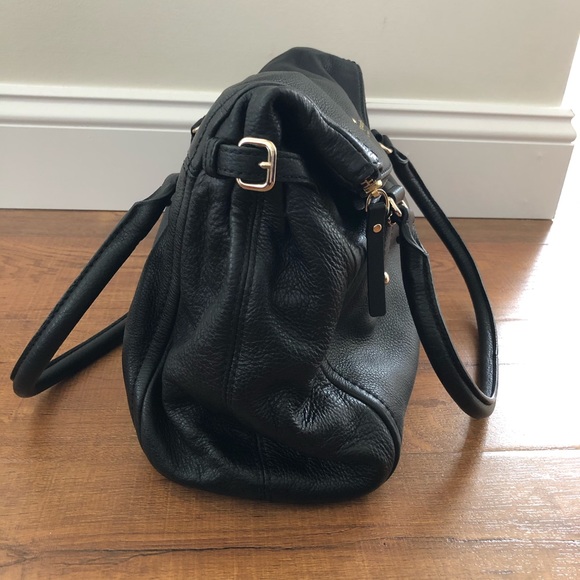 Kate Spade black leather satchel - Picture 3 of 8